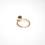 (ローズクオーツ/gold) hemisphere bril oval ring