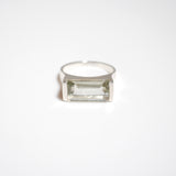 (グリーンアメジスト/silver) rect board ring