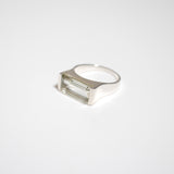 (グリーンアメジスト/silver) rect board ring
