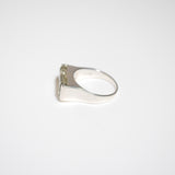 (グリーンアメジスト/silver) rect board ring