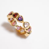 (トルマリンマルチ/gold) All heart full eternity ring
