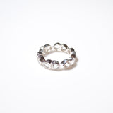 (ホワイトトパーズ/silver) All heart full eternity ring