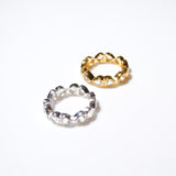 (ホワイトトパーズ/silver) All heart full eternity ring