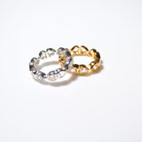 (ホワイトトパーズ/silver) All heart full eternity ring