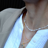 (グリーンアメジスト/gold) rope around oval pierce