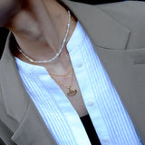 (グリーンアメジスト/gold) rope around oval pierce