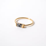 (ダルメシアンジャスパー/gold) mini rect boad ring