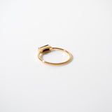 (ブラックオニキス/gold) mini rect boad ring