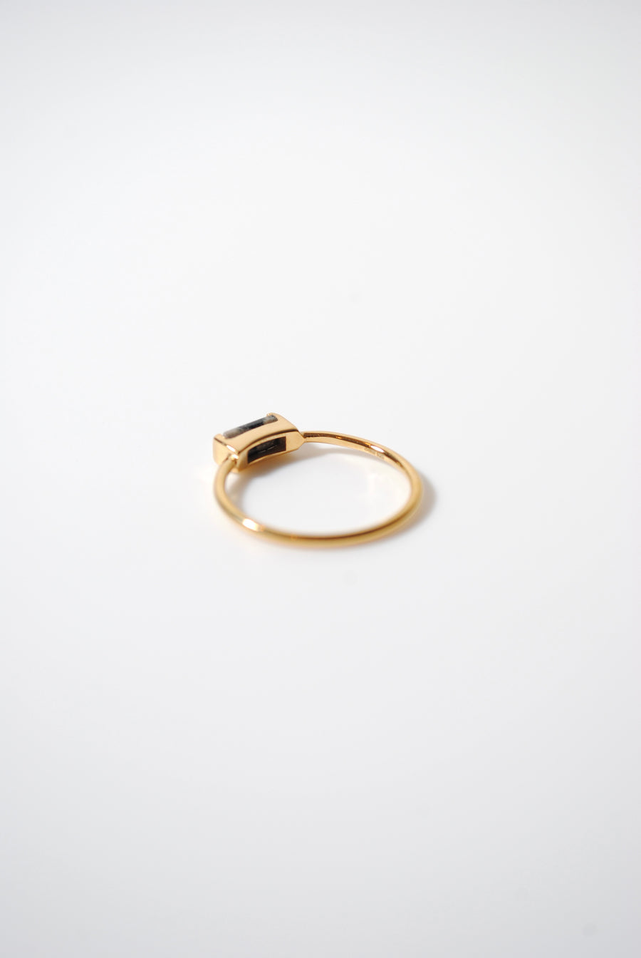 (ダルメシアンジャスパー/gold) mini rect boad ring