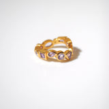 【限定商品】(ピンクアメジスト/gold) waved eternity ring-multi shape-