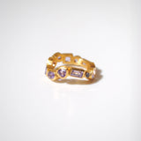 【限定商品】(ピンクアメジスト/gold) waved eternity ring-multi shape-