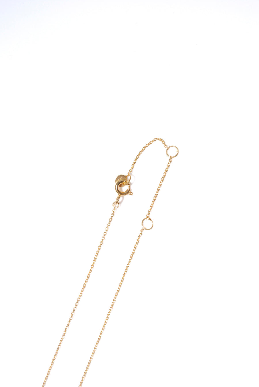 (Pink amethyst/gold) rect bandage necklace