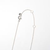 (ブラックオニキス/silver) rect bandage necklace