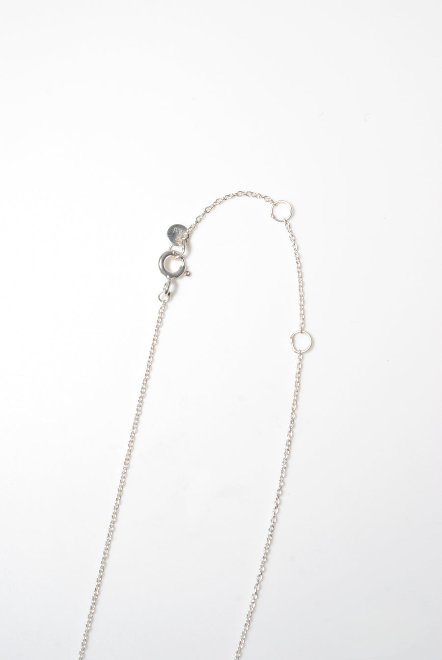 (ロングパール/silver) flute necklace