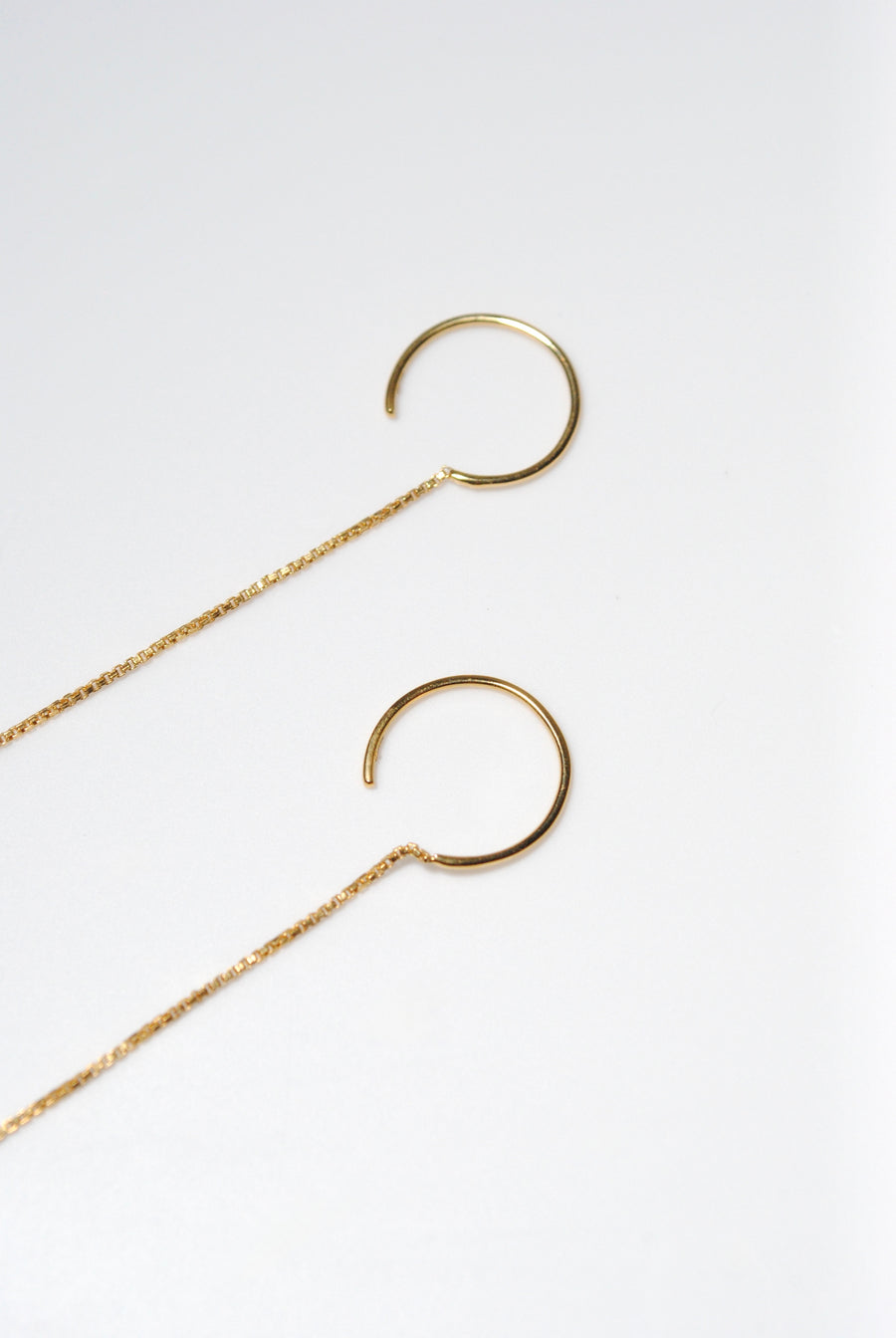 (gold) skinny chain earring