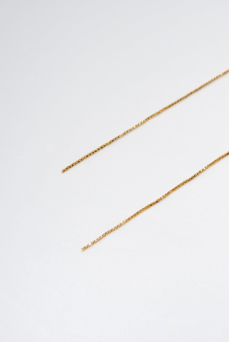 (gold) skinny chain earring