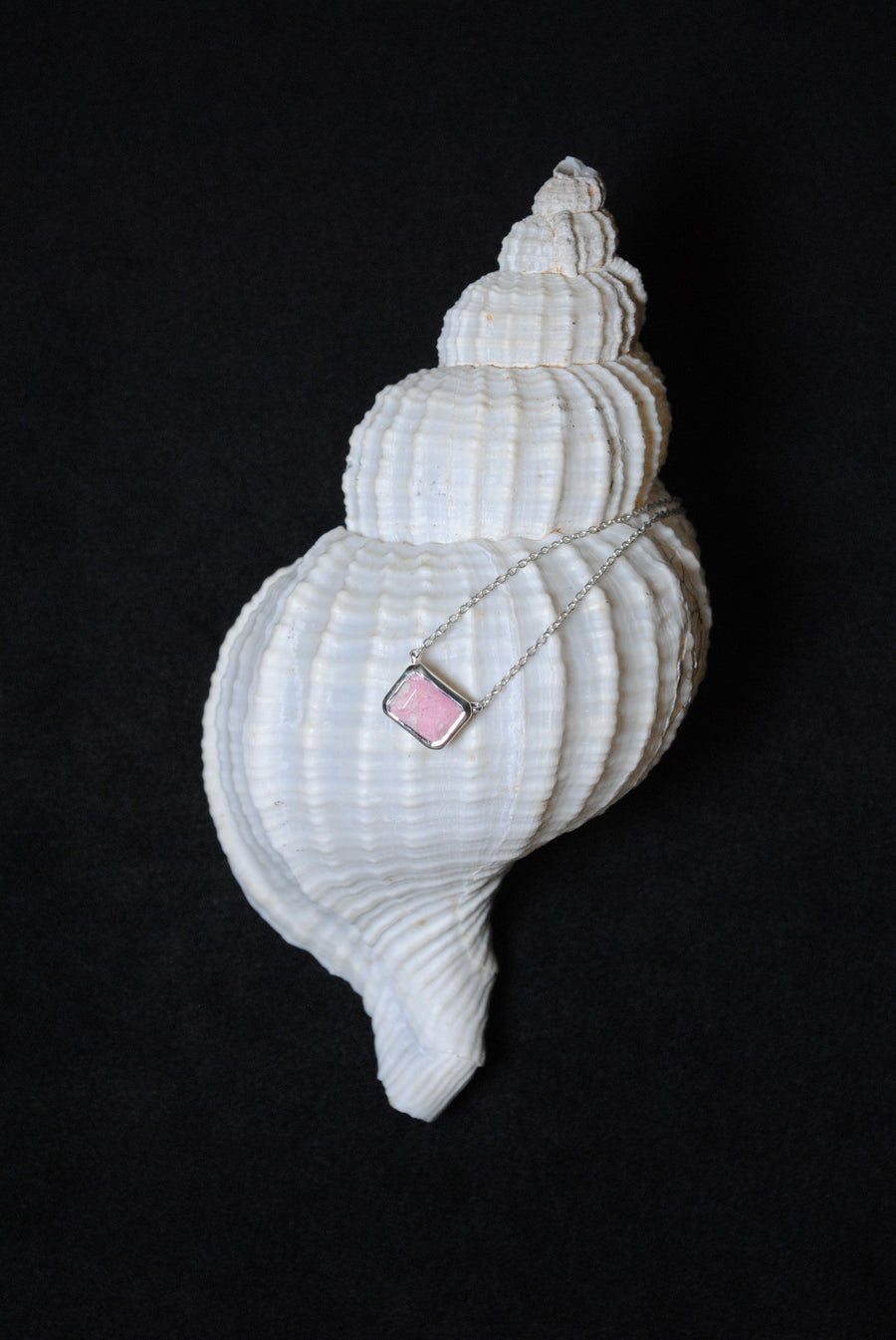 (チューライト/silver) octagon tile necklace