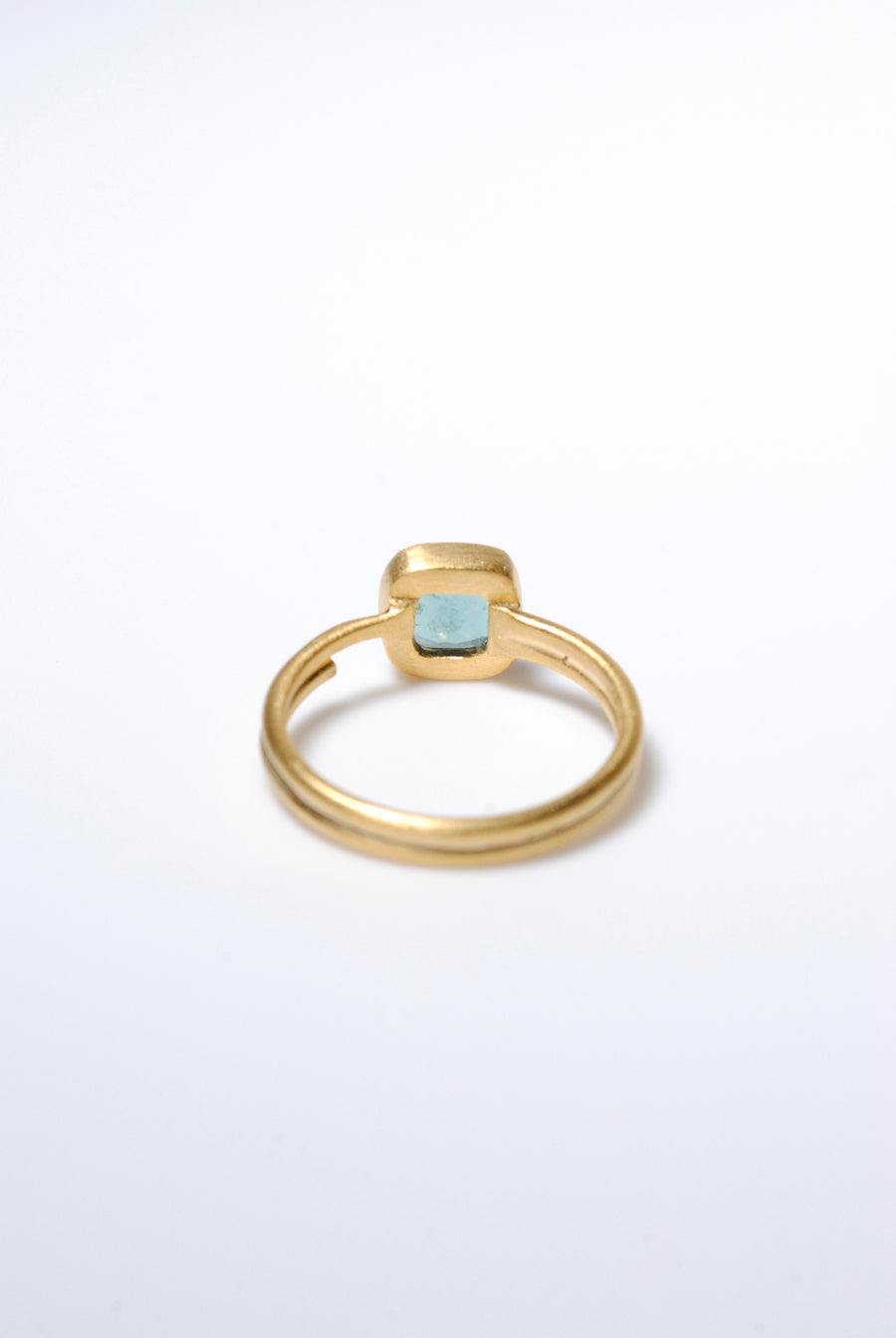(Green Fluorite/Gold) Alma Ring