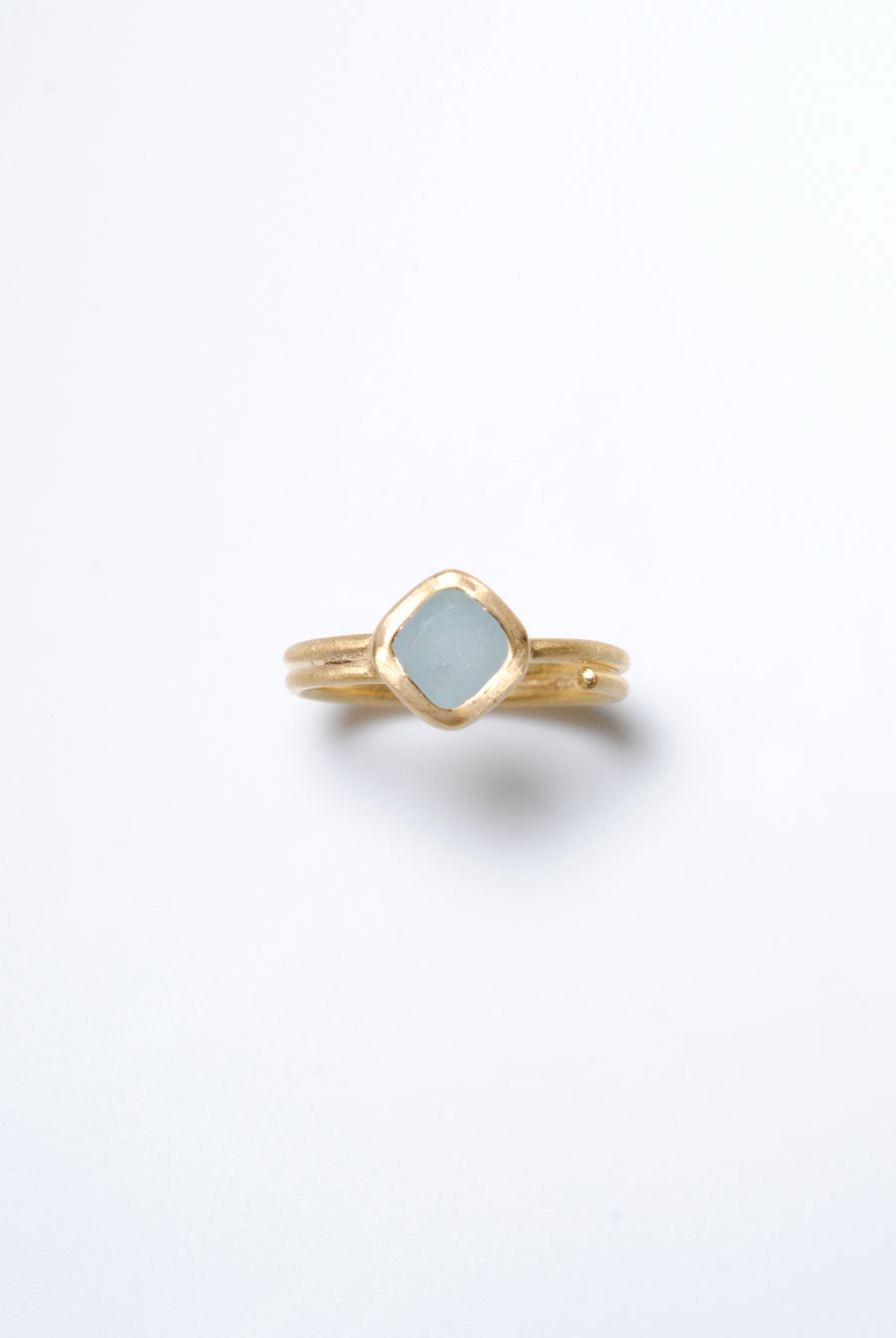 (Milky aquamarine/gold) Alma ring