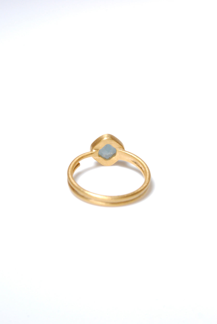 (Milky aquamarine/gold) Alma ring