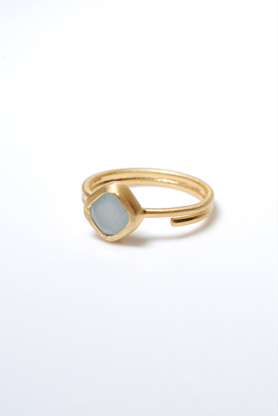 (Milky aquamarine/gold) Alma ring