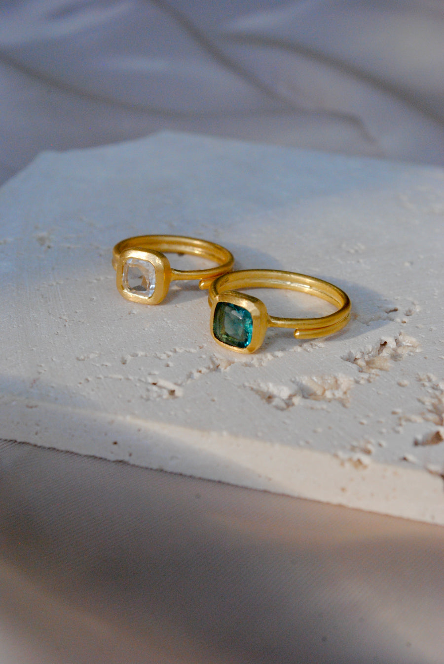 (Tanzanite/gold) Alma ring