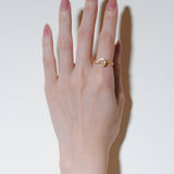 (ピーチムーンストーン/gold) alma ring