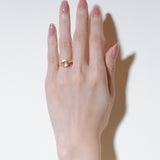 (ホワイトトパーズ/gold) alma ring