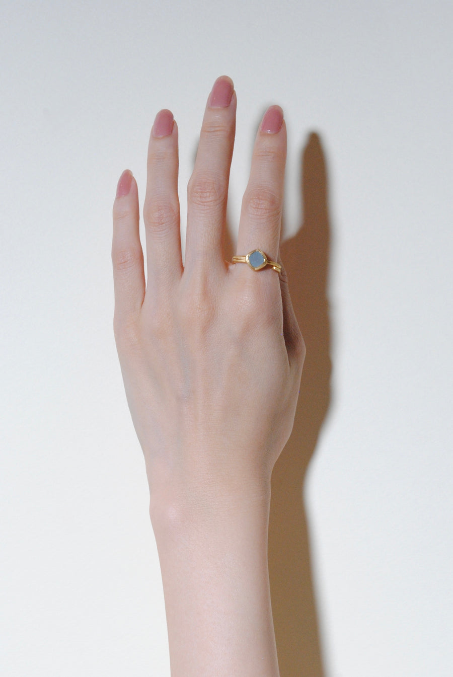 (Milky aquamarine/gold) Alma ring