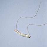 (ロングパール/silver) flute necklace