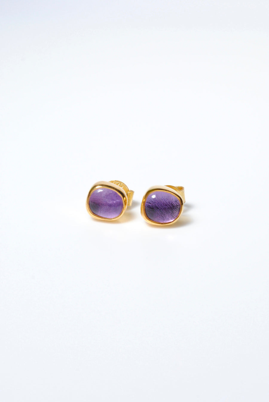 (アメジスト/gold) deformed petit earring