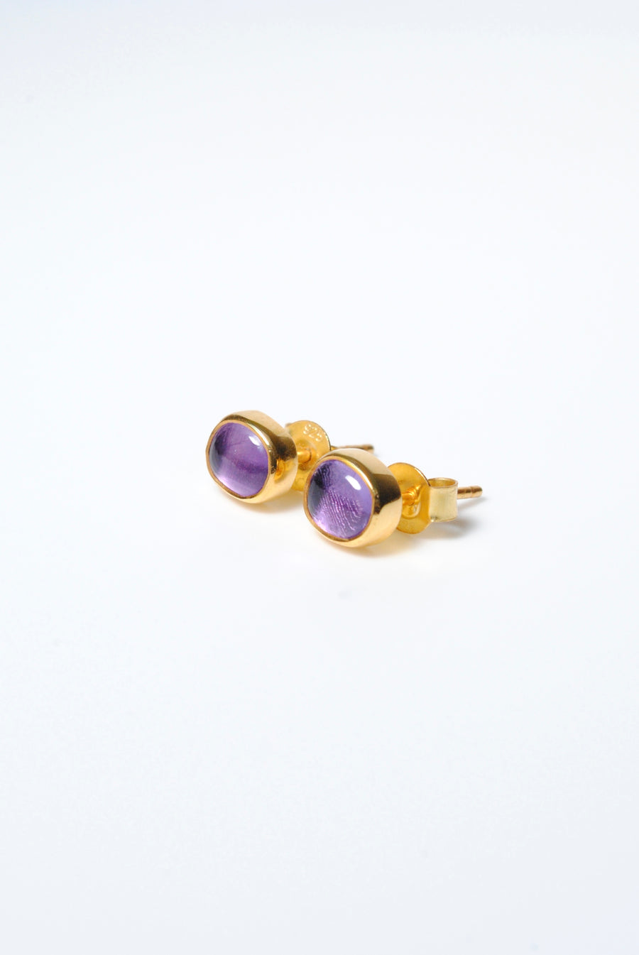 (アメジスト/gold) deformed petit earring