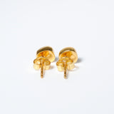 (ガーネット/gold) deformed petit earring