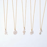 (モアサナイト/gold) secret charm necklace