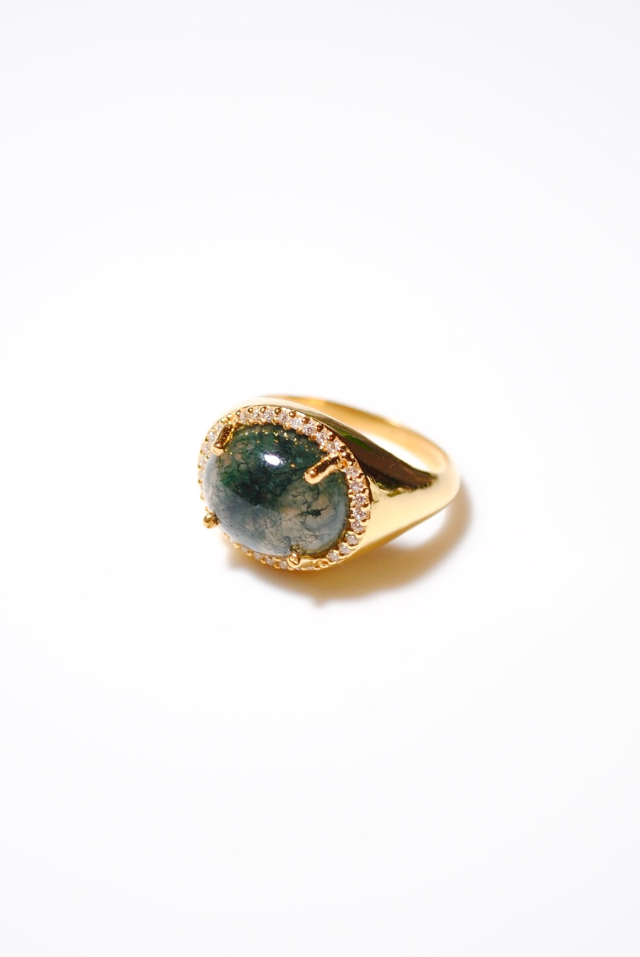 (モスアゲート/gold) marie ring