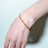 (マルチトルマリン/gold) oval horizon CAB eternity bracelet