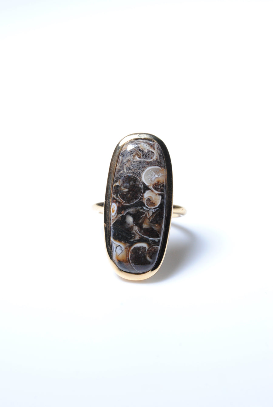 (タートルジャスパー/gold) eleve grace  ring