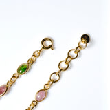 (マルチトルマリン/gold) oval horizon CAB eternity bracelet