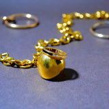 (ブラックオニキス&ホワイトトパーズ/GOLD)bi-color 3way square eternity ring