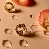 (クリスタル/gold) star inside necklace