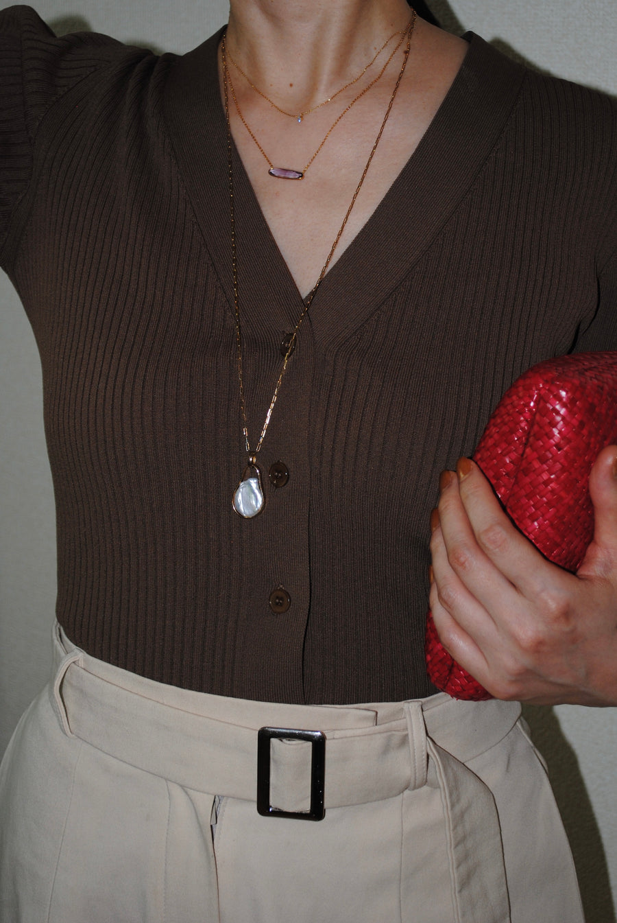 (パール）magatama pearl necklace