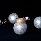 (モアサナイト/gold) layers bar ring