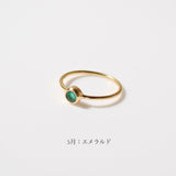 (12誕生石/gold) birth pinky ring