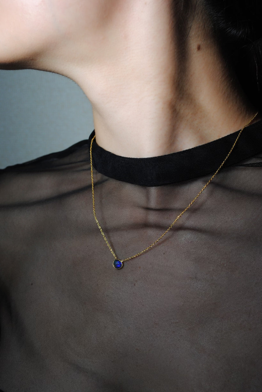 (ブラックオパール/gold) THE islan necklace