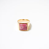 (チューライト/gold) unisex block ring