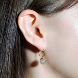 (ブラックルチル/gold) acorn ball earring
