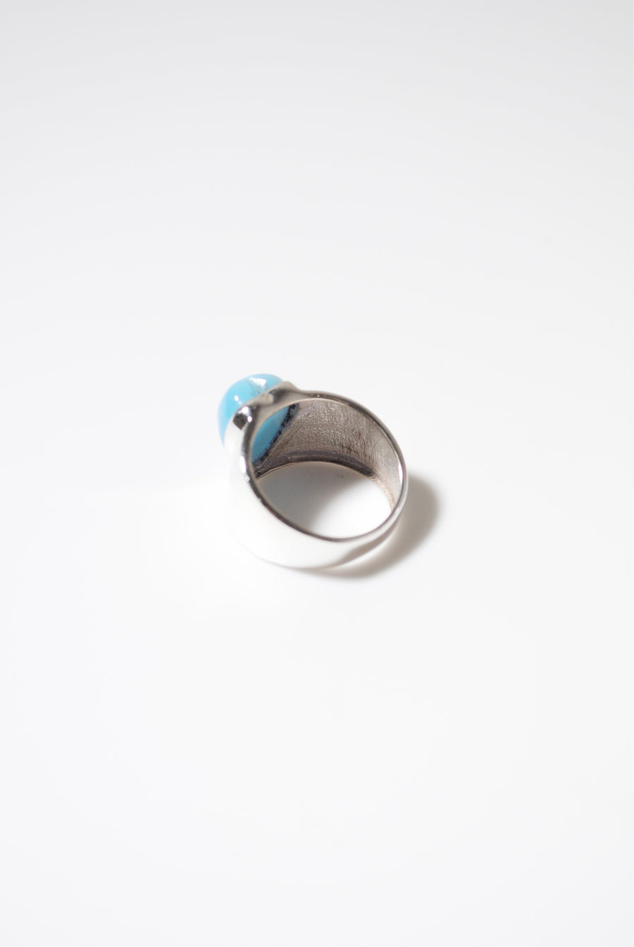(ラリマー/silver) long heart rough ring