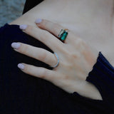 (ダルメシアンジャスパー/gold) rolling ring