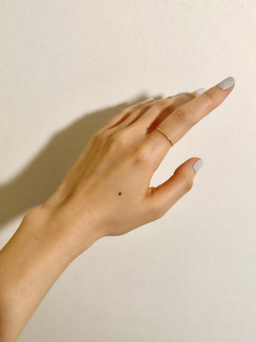 (10K) plain ever ring -Essential-
