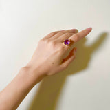 (ピンクアメジスト/gold) danger star inside ring